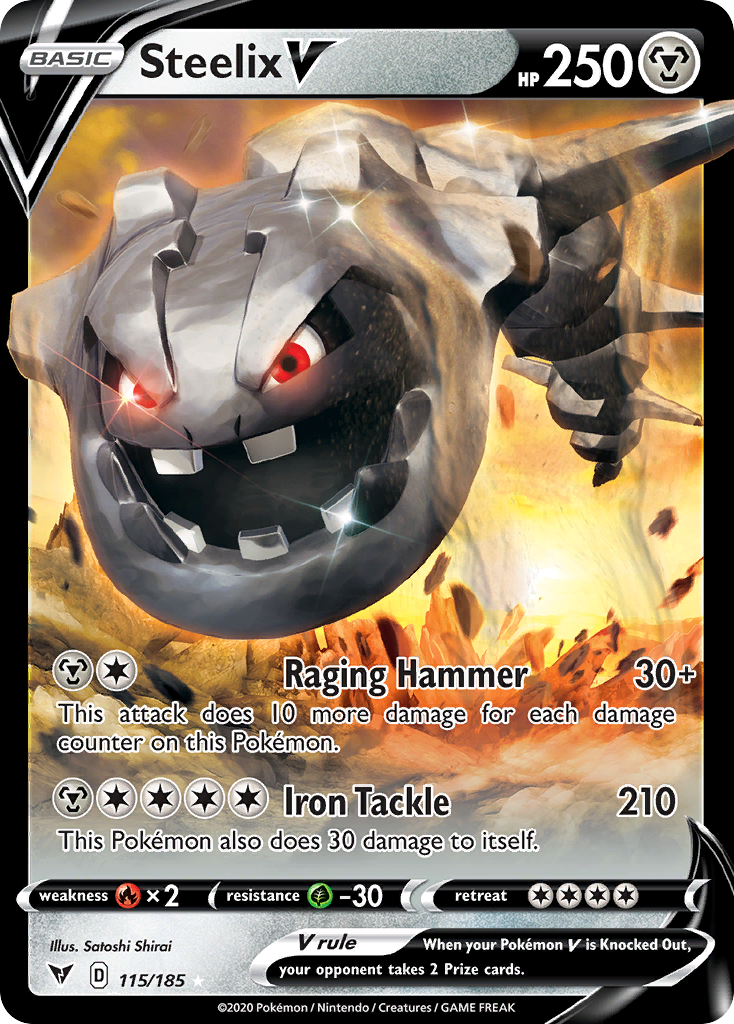 Vivid Voltage Steelix V #115/185